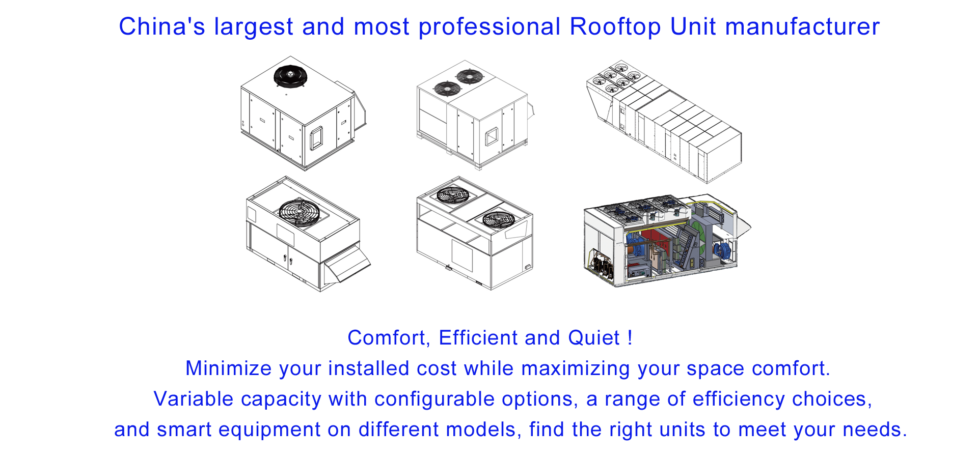 The largest and most professional Rooftop Unit manufacturer